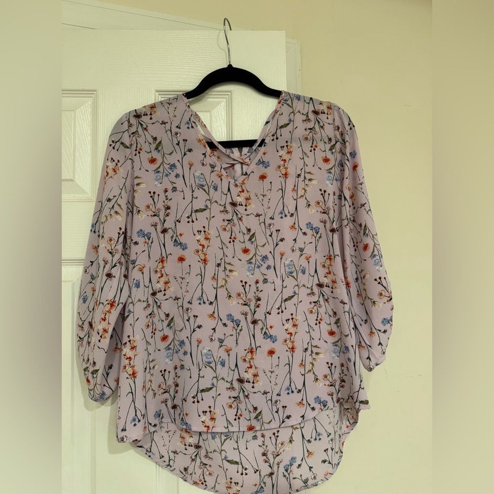 Pink Republic Floral Blouse with Multicolor Design